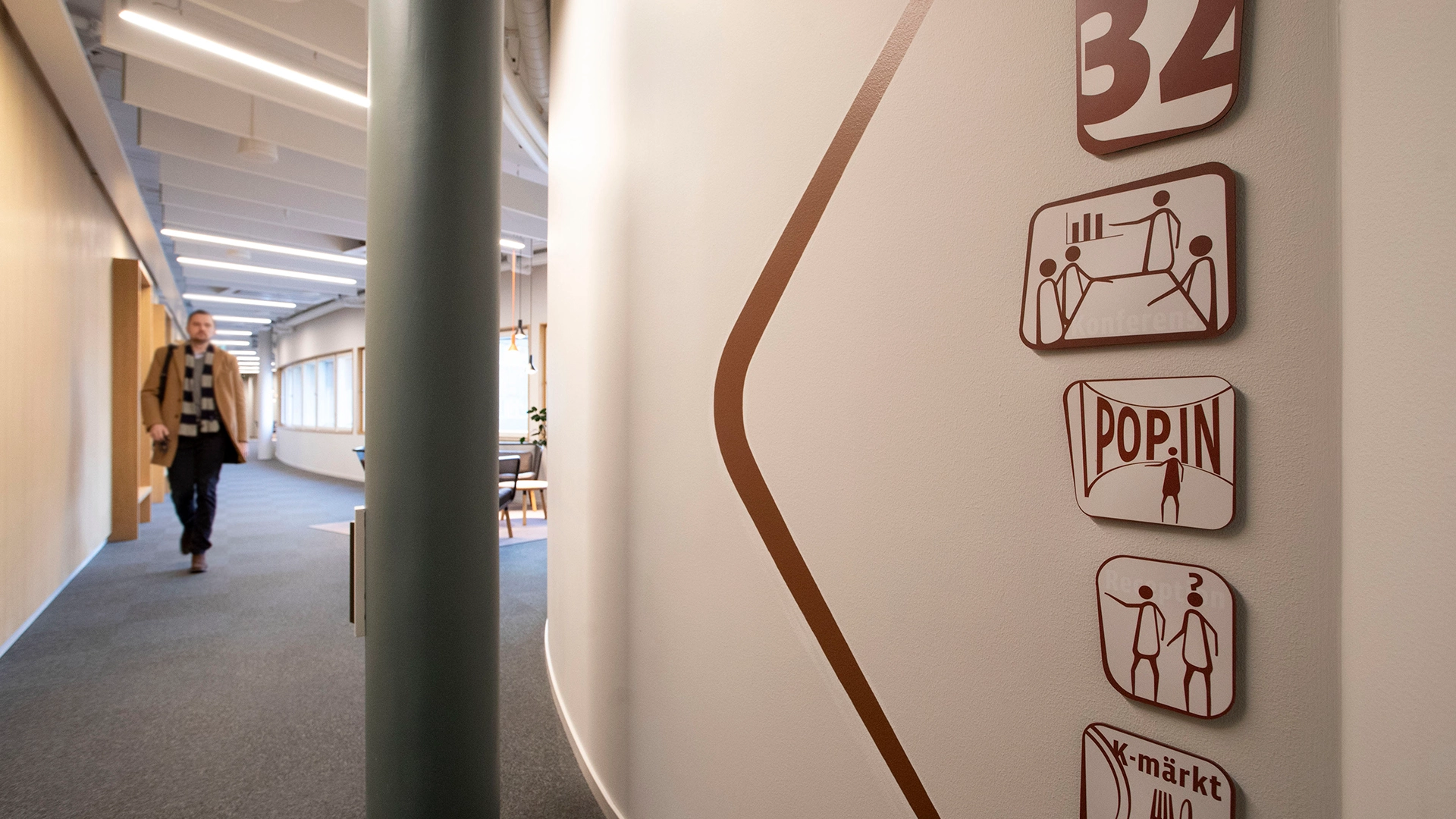 wayfinding på område 34. 